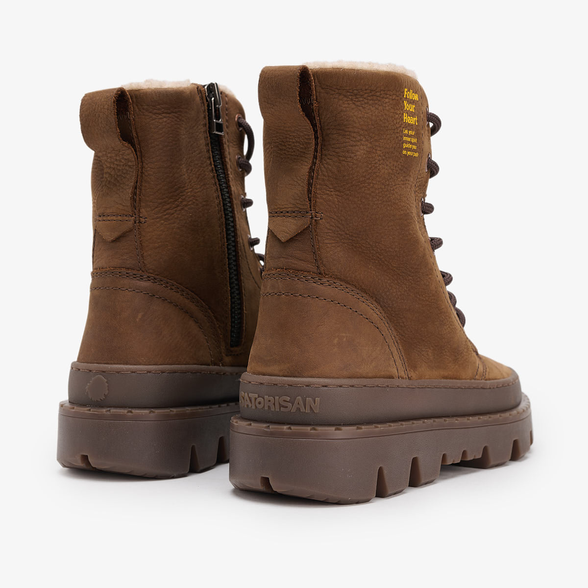 Unalome Laces Premium Wool | Mid Brown