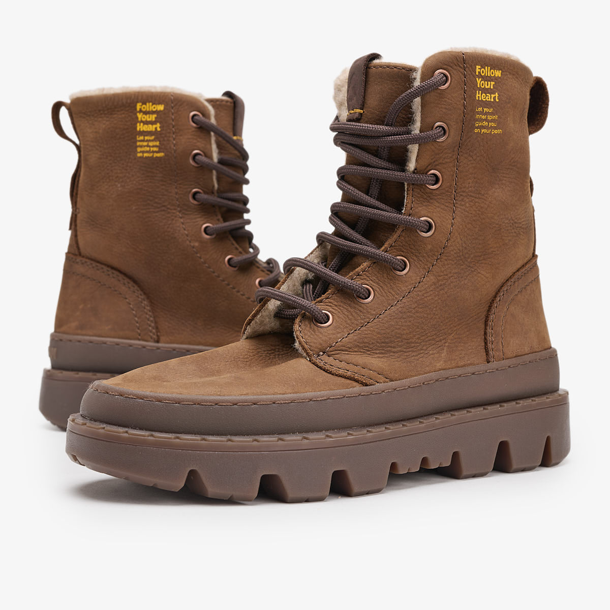 Unalome Laces Premium Wool | Mid Brown