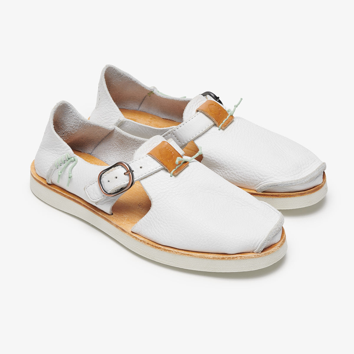 White men sandals