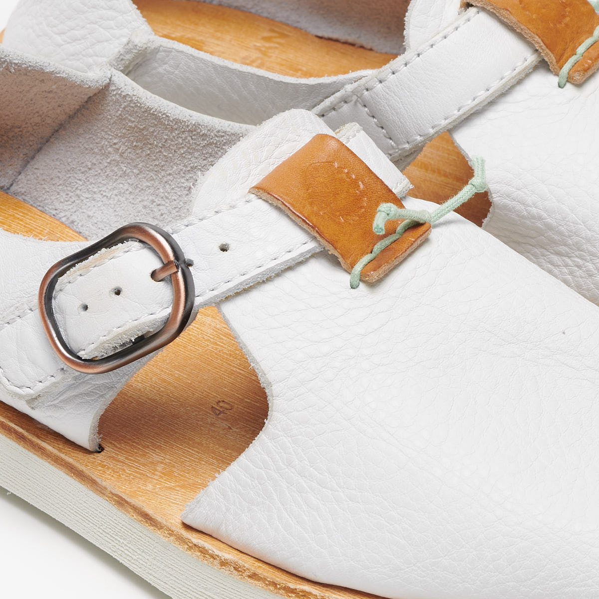 White men sandals