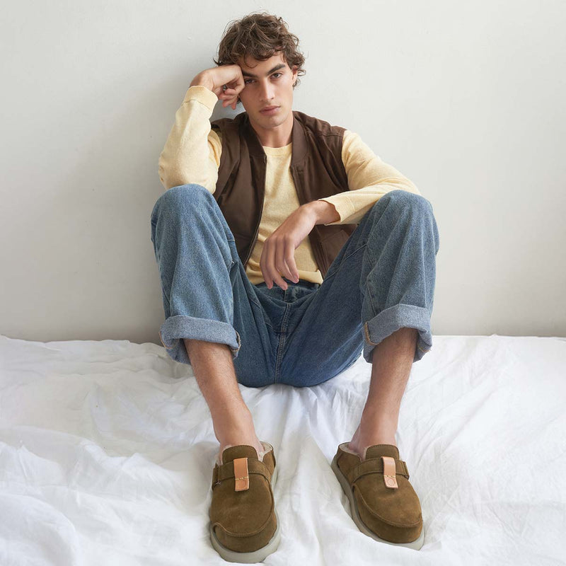 Uwabaki Clog Suede | Thunderbolt