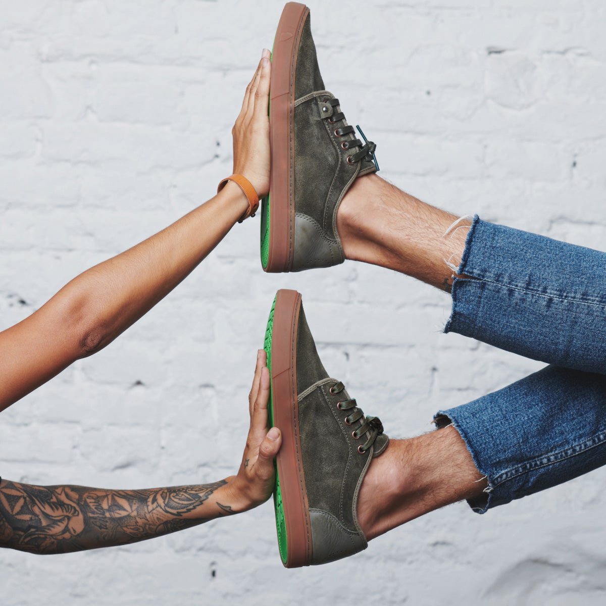 Heisei Suede | Deep Khaki/Gr