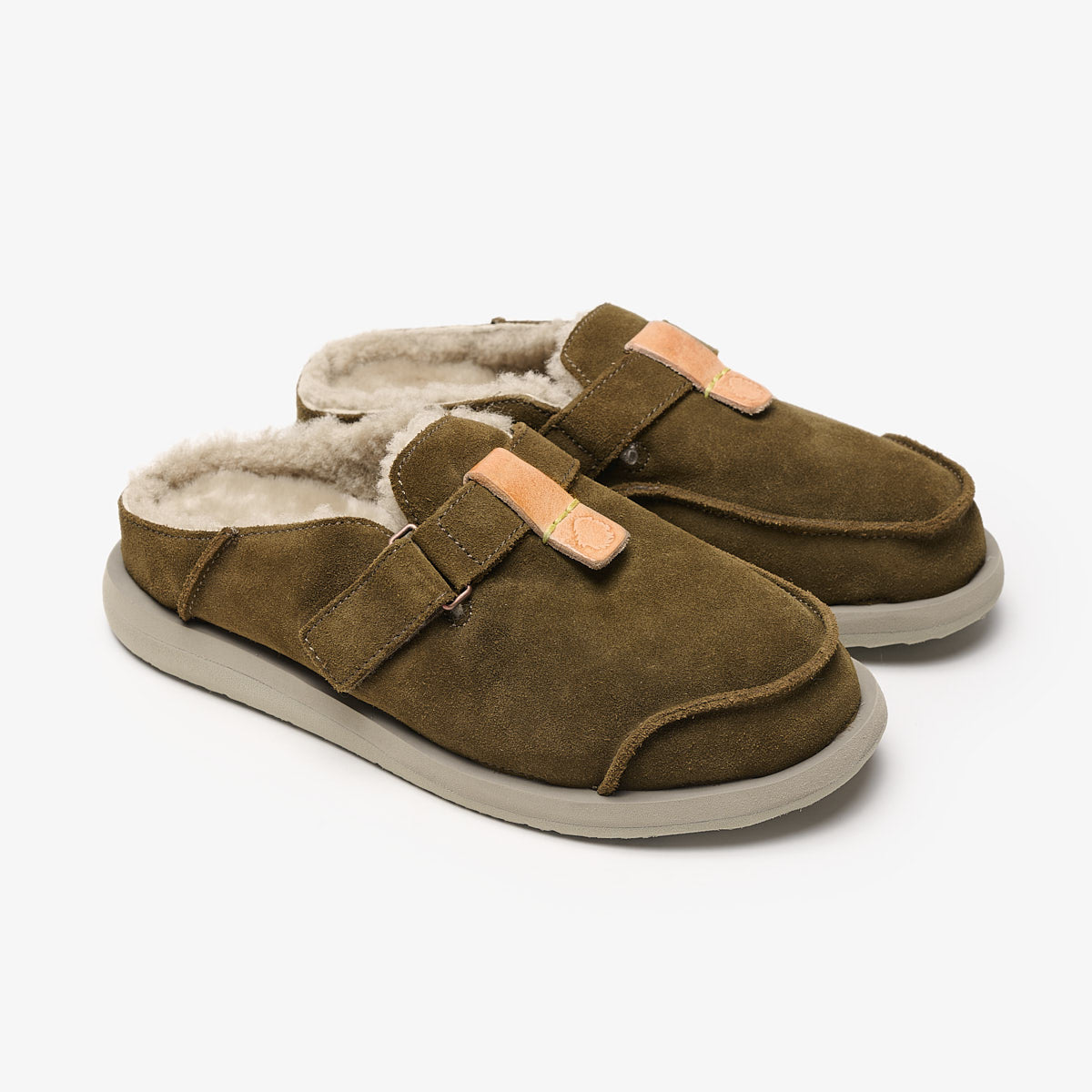 Uwabaki Clog Strap Suede | Thunderbolt