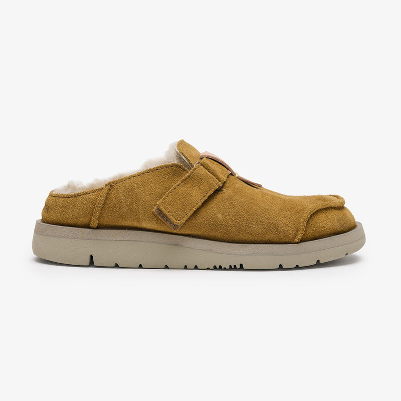 Uwabaki Clog Suede | Mid Brown