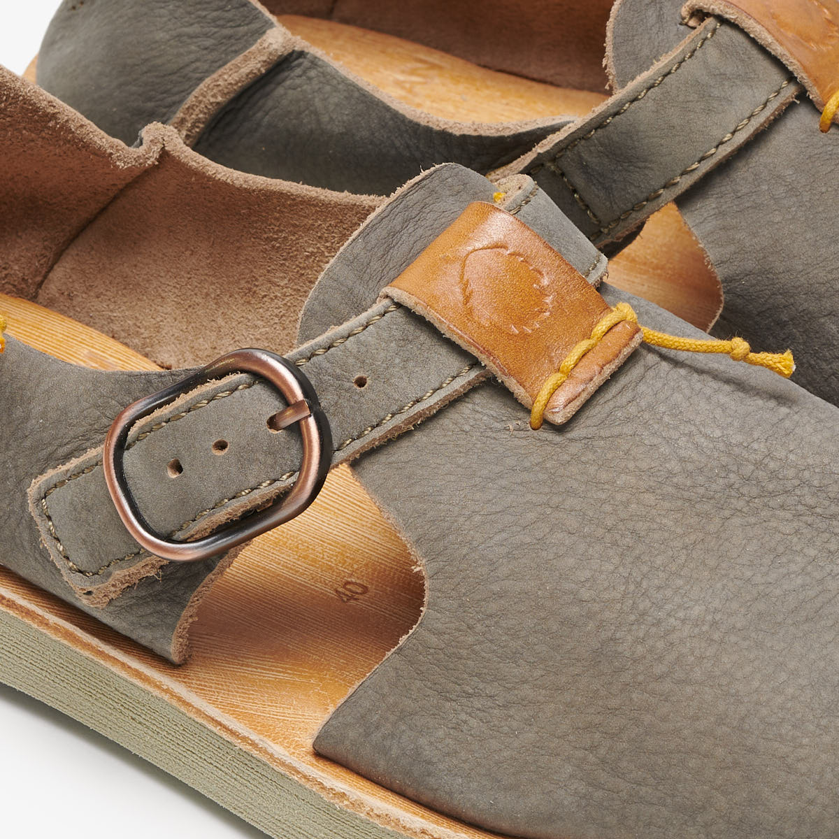Men Leather Sandals Algue