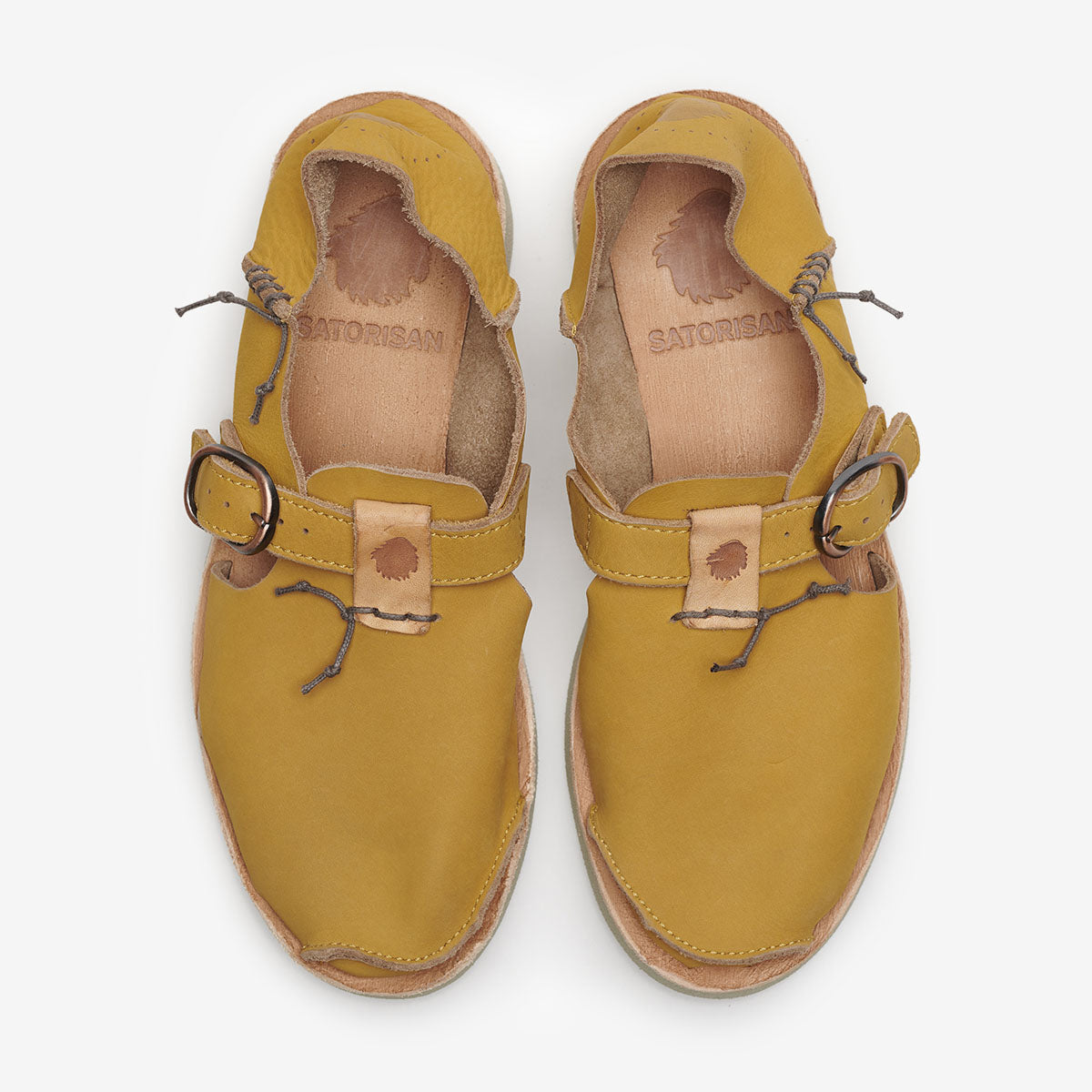 Men Leather Sandals curcuma