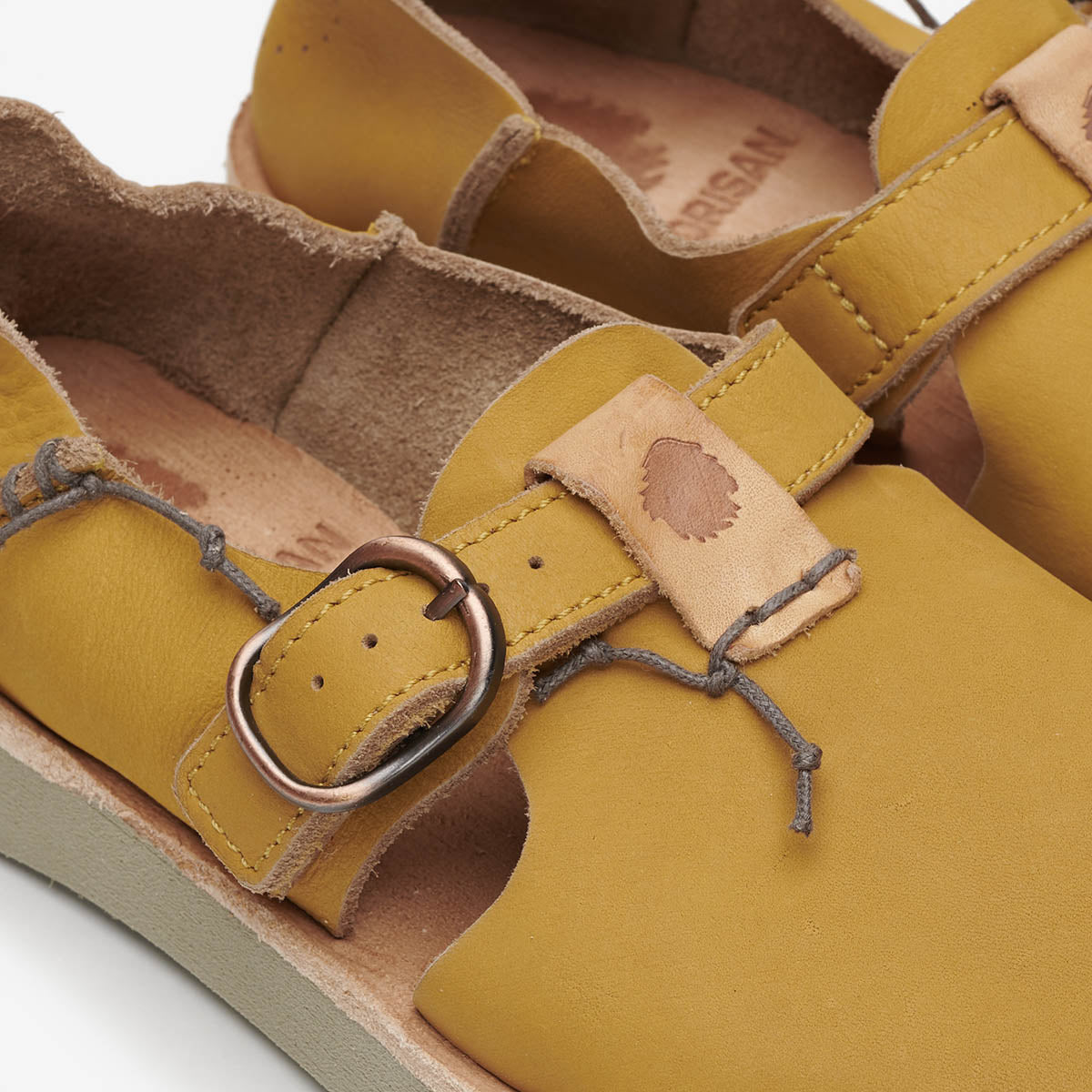 Men Leather Sandals curcuma
