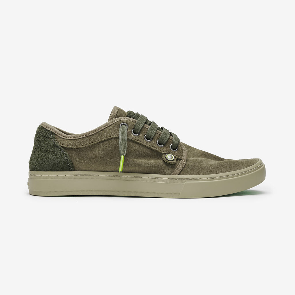 Men's sneakers - Heisei Suede Peat Green - Satorisan ROW