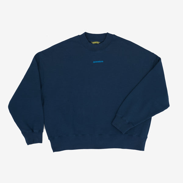 Sweatshirt Oversize Organic Cotton | Blue Ink