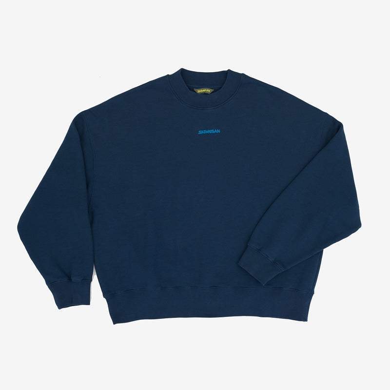 Sweatshirt oversize Organic cotton | Blue ink