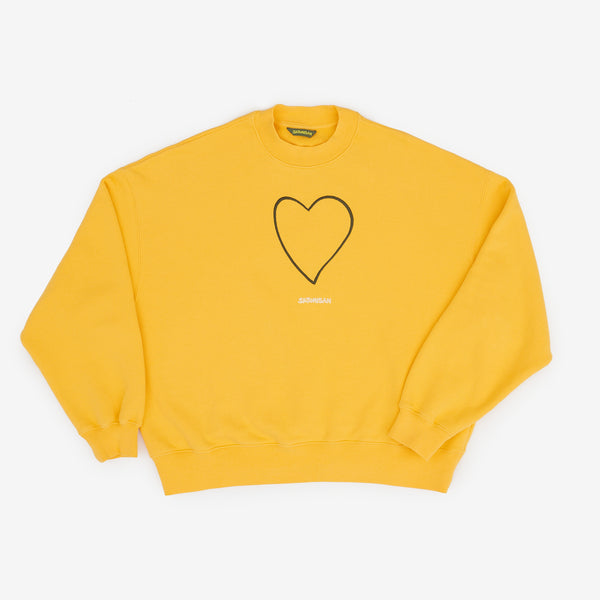 Sweatshirt Oversize Organic Cotton | Primary Yellow Origin